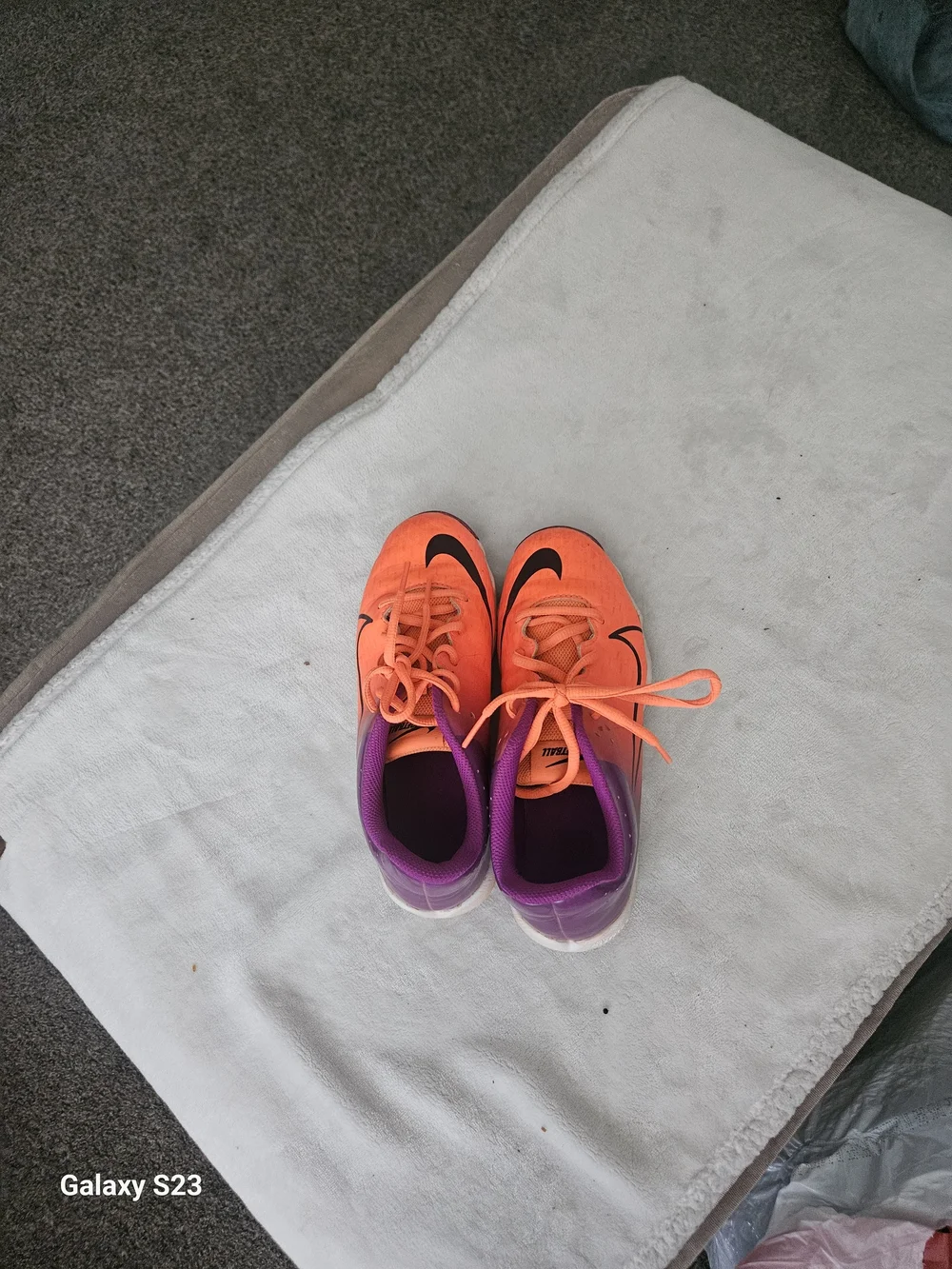 Nike Diamond Fastflex Baseball  Cleats Orange Purple Youth 4Y Women's 5.5
